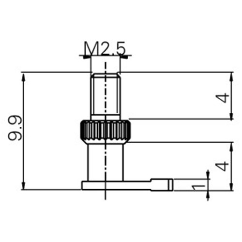 Fowler 54-199-503-0 | M2.5 L-Shaped Probe