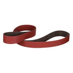 3M 7100405669 | 3" Overall Width x 132" OAL x 80+ Grit YF Weight Film-lok Single-flex 767F Cloth Belt - 5 Each/Case