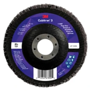 3M 7100380474 | Cubitron 3 4-1/2" Overall Diameter x 7/8" Overall Width x 40+ Grit 1169F Flap Disc - 10 Each/Case