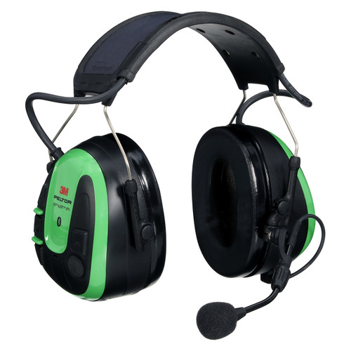 3M 7100333745 | PELTOR MRX21A1WS7 Lithium-ion Rechargeable Battery Wireless Connection Headband Headset - Green