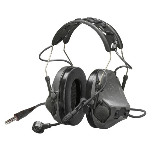 3M 7100332515 | PELTOR MT14H418A-92 GE ComTac VIII Headset - Charcoal Gray
