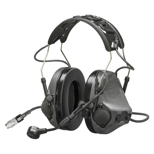 3M 7100328412 | PELTOR MT14H418A-109 GE ComTac VIII Headset - Charcoal Gray