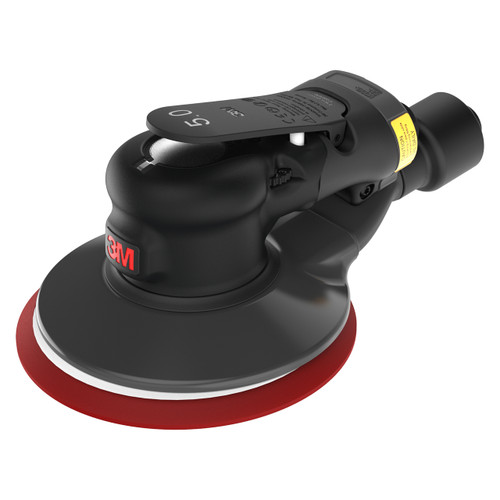 3M 6100004178 | 3M Xtract 5" Diameter x 3/32" Orbit Central Vacuum 88941 Pneumatic Random Orbital Sander