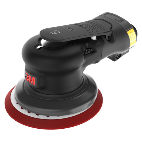 3M 6100004175 | 3M Xtract 5" Diameter x 3/16" Orbit Non-Vacuum 88937 Pneumatic Random Orbital Sander