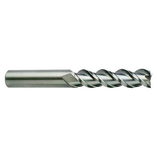 YG1 36573-060 | 1/4" Diameter x 1/4" Shank x 1-1/4" LOC x 3-1/4" OAL x 45 Degree Helix Angle 3 Flute Bright Coated Carbide Square End Mill