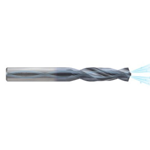 YG1 DTX406179 | 17.90mm Diameter x 18.00mm Shank x 73.00mm Flute Length x 123.00mm OAL x 140 Degree Point Angle 2 Flute RCH Coated Carbide DTX406 Dream Drill with Coolant Hole