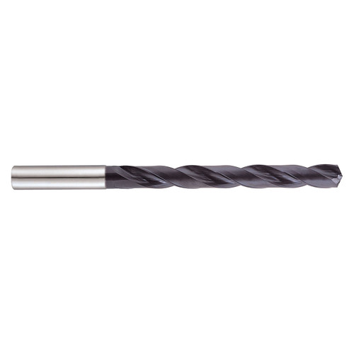 YG1 DTX421177 | 17.70mm Diameter x 18.00mm Shank x 171.00mm Flute Length x 222.00mm OAL x 140 Degree Point Angle 2 Flute RCH Coated Carbide DTX421 Dream Drill with Coolant Hole