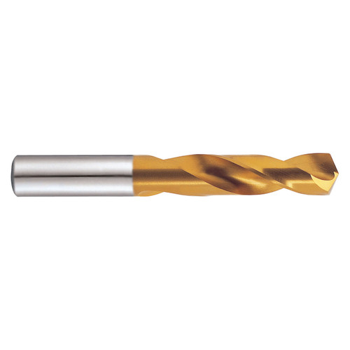 YG1 D4107059 | 5.90mm Diameter x 5.90mm Shank x 28.00mm Flute Length x 66.00mm OAL x 33 Degree Helix Angle 2 Flute TiN Coated HSS Co8 D4107 Screw Machine Length Drill Bit
