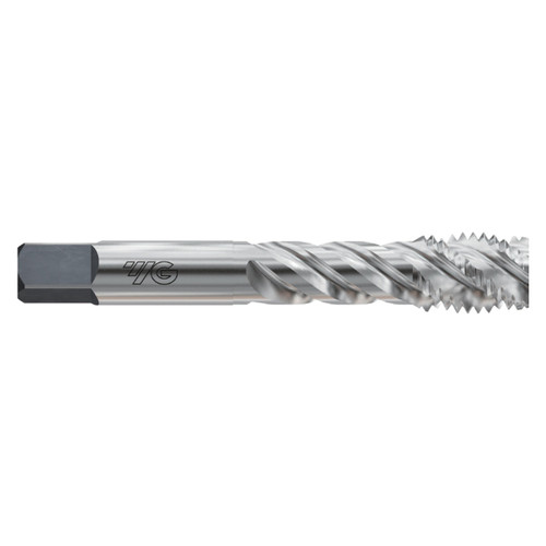 YG1 T7406122 | UNC #3 - 48 Size x 0.236" Thread Length x 0.141" Shank x 1.937" OAL x 50 Degree Helix Angle H2 Bottoming Chamfer 2 Flute Bright Coated HSS T7406 Spiral Flute STI Tap