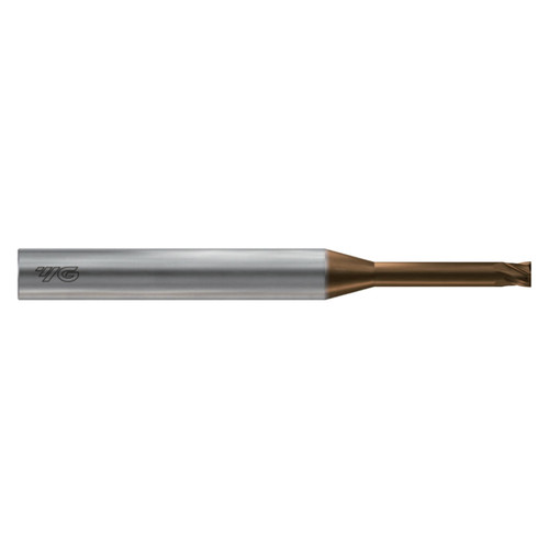 YG1 HPK20916 | 6.00mm Diameter x 6.00mm Shank x 9.00mm LOC x 50.00mm LBS x 110.00mm OAL x 27/30 Degree Helix Angle 4 Flute C-Coated Carbide HPK20 Square End Mill