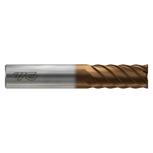 YG1 HPK23907 | 5.00mm Diameter x 6.00mm Shank x 15.00mm LOC x 60.00mm OAL x 45 Degree Helix Angle 4 Flute C-Coated Carbide HPK23 Square End Mill