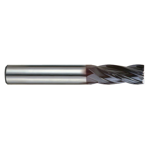 YG1 EMD42030 | 3.00mm Diameter x 6.00mm Shank x 5.00mm LOC x 50.00mm OAL 4 Flute AlTiN Coated Carbide EMD42 Square End Mill