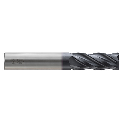 YG1 G9J52918N | 3/16" Diameter x 3/16" Shank x 5/8" LOC x 2-1/4" OAL x 0.020" Radius x 35/37 Degree Helix Angle 4 Flute X-Coated Carbide G9J52 Corner Radius End Mill