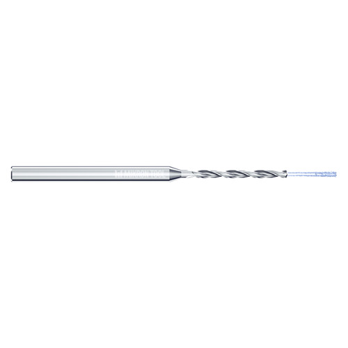 Mikron Tool 2.CD.100570.CA | CrazyDrill Cool 0.75 - 6.00mm Diameter Range x 6.00mm Shank x 57.00mm LOC x 113.50mm OAL 2 Flute Uncoated Pilot Drill