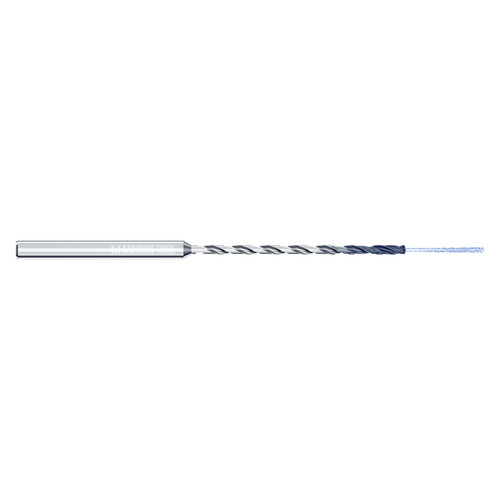 Mikron Tool 2.CD.200225.XL | CrazyDrill Cool XL 1.00 - 6.00mm Diameter Range x 4.00mm Shank x 45.00mm LOC x 91.00mm OAL 2 Flute eXedur SL Coated Pilot Drill