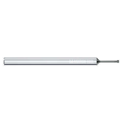 Mikron Tool 2.BC.05570090.1 | CrazyMill Chamfer 0.033" Size x 0.224" Head Diameter x 0.236" Shank x 1.420" LOC x 3.150" OAL x 90 Degree Chamfer Angle 6 Flute eXedur RIP Coated Back Chamfer Tool