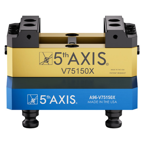 5th Axis A96-V75150X | Medium Self-Centering Vise Top Tooling