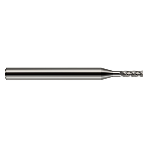 Harvey Tool 678093 | 0.093" Cutter Diameter x 0.279" LOC x 1/8" Shank x 1-1/2" OAL 3 Flutes Uncoated Carbide Miniature Square End Mill