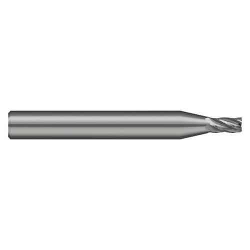 Harvey Tool 739500 | 0.100" Cutter Diameter x 0.150" LOC x 1/8" Shank x 1-1/2" OAL 5 Flutes Uncoated Carbide Miniature Square End Mill