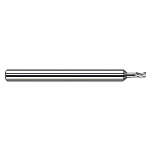 Harvey Tool 978414 | 0.219" Cutter Diameter x 0.330" LOC x 1/4" Shank x 4" OAL 3 Flutes Uncoated Carbide Miniature Square End Mill
