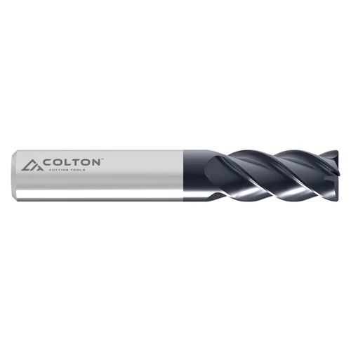 Colton Industrial Tools 63112 | 1" Diameter x 1" Shank x 1-3/4" LOC x 4" OAL x 0.125" Radius 4 Flute AlTiN Coated Carbide Corner Radius End Mill