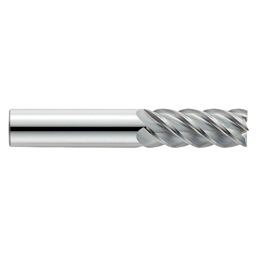 Garr Tool 40420 | 10.00mm Diameter x 10.000" Shank x 22.00mm LOC x 70.00mm OAL x 45 Degree Helix Angle 5 Flute Square End Mill