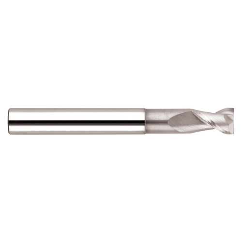 Garr Tool 41822 | 10.00mm Diameter x 10.000" Shank x 12.00mm LOC x 100.00mm OAL x 41 Degree Helix Angle 2 Flute MAYURA Coated Square End Mill