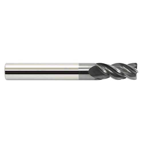Garr Tool 50369 | 12.00mm Diameter x 12.000" Shank x 26.00mm LOC x 75.00mm OAL x 0.300" Radius x 35 Degree Helix Angle 4 Flute Corner Radius End Mill