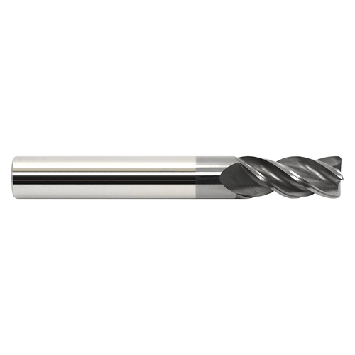 Garr Tool 50506 | 16.00mm Diameter x 16.000" Shank x 19.00mm LOC x 75.00mm OAL x 1.000" Radius x 35 Degree Helix Angle 4 Flute Corner Radius End Mill