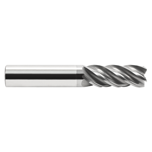 Garr Tool 51029 | 12.00mm Diameter x 12.000" Shank x 52.00mm LOC x 100.00mm OAL x 35 Degree Helix Angle 5 Flute ALCRN Coated Square End Mill