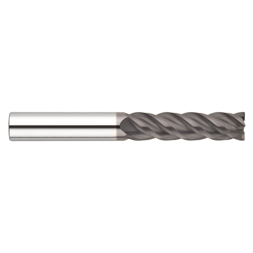 Garr Tool 61324 | 12.00mm Diameter x 12.000" Shank x 26.00mm LOC x 75.00mm OAL x 41 Degree Helix Angle 4 Flute ALTIN Coated Square End Mill