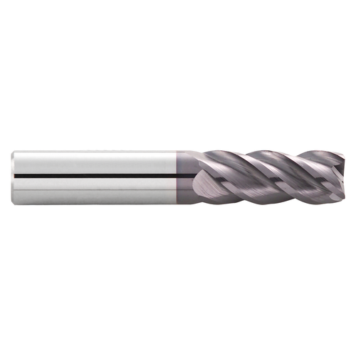Garr Tool 63581 | 16.00mm Diameter x 16.000" Shank x 38.00mm LOC x 100.00mm OAL x 0.300" Radius x 41 Degree Helix Angle 4 Flute Corner Radius End Mill