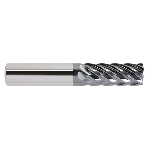 Garr Tool 64130 | 12.00mm Diameter x 12.000" Shank x 26.00mm LOC x 75.00mm OAL x 37 Degree Helix Angle 7 Flute ALCRONOS Coated Square End Mill