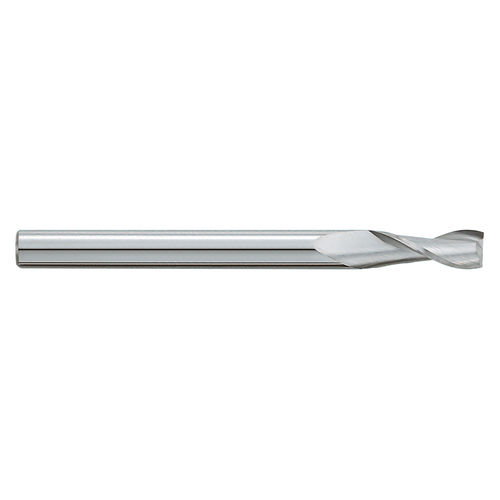 Garr Tool 92320 | 16.00mm Diameter x 16.000" Shank x 75.00mm LOC x 150.00mm OAL x 30 Degree Helix Angle 2 Flute Square End Mill
