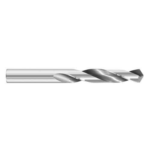 Fullerton Tool 15246 | 0.153" Solid Carbide Uncoated Jobbers Length Drill