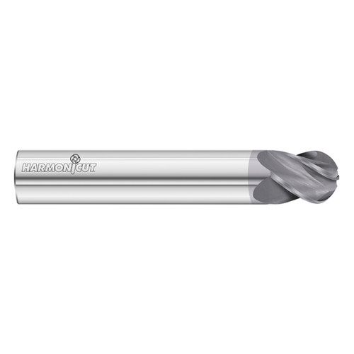 Fullerton Tool 34928 | 3/8" Diameter x 3/8" Shank x 1/2" LOC x 2-1/2" OAL 4 Flute FC18 Solid Carbide Ball End Mill Fullerton Tool 34928 | 3/8" Diameter x 3/8" Shank x 1/2" LOC x 2-1/2" OAL 4 Flute FC18 Solid Carbide Ball End Mill