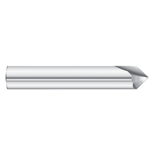 Fullerton Tool 36149 | 90-degree 3/8" x 2-1/2" Solid Carbide Uncoated Chamfer Mill