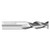 Fullerton Tool 38606 | 3/8" Diameter x 3/8" Shank x 1" LOC x 2-1/2" OAL 2 Flute Uncoated Solid Carbide Radius End Mill