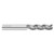 Fullerton Tool 27839 | 25mm Diameter x 25mm Shank x 63mm LOC x 150mm OAL 3 Flute Uncoated Solid Carbide Radius End Mill