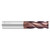 Fullerton Tool 35174 | 3/8" Diameter x 3/8" Shank x 1" LOC x 3" OAL 4 Flute FC20 Solid Carbide Radius End Mill