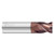 Fullerton Tool 35280 | 16mm Diameter x 16mm Shank x 20mm LOC x 89mm OAL 4 Flute FC20 Solid Carbide Radius End Mill
