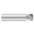 Fullerton Tool 32451 | 1/2" Diameter x 1/2" Shank x 5/8" LOC x 3" OAL 4 Flute Uncoated Solid Carbide Square End Mill