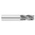 Fullerton Tool 32019 | 1/2" Diameter x 1/2" Shank x 1" LOC x 3" OAL 4 Flute Uncoated Solid Carbide Square End Mill