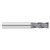 Fullerton Tool 30034 | 1/4" Diameter x 1/4" Shank x 1-1/8" LOC x 3" OAL 4 Flute TiAlN Solid Carbide Square End Mill