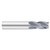 Fullerton Tool 32729 | 1/16" Diameter x 1/8" Shank x 1/4" LOC x 1-1/2" OAL 4 Flute TiCN Solid Carbide Square End Mill