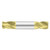 Fullerton Tool 32700 | 1/32" Diameter x 1/8" Shank x 3/32" LOC x 1-1/2" OAL 4 Flute TiN Solid Carbide Square End Mill