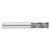 Fullerton Tool 30032 | 3/16" Diameter x 3/16" Shank x 1-1/4" LOC x 3" OAL 4 Flute TiAlN Solid Carbide Square End Mill