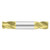 Fullerton Tool 32709 | 5/16" Diameter x 5/16" Shank x 1/2" LOC x 2-1/2" OAL 4 Flute TiN Solid Carbide Square End Mill