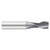 Fullerton Tool 32848 | 1/4" Diameter x 1/4" Shank x 1/2" LOC x 2" OAL 2 Flute TiAlN Solid Carbide Square End Mill