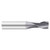 Fullerton Tool 32845 | 1/8" Diameter x 1/8" Shank x 1/4" LOC x 1-1/2" OAL 2 Flute TiAlN Solid Carbide Square End Mill